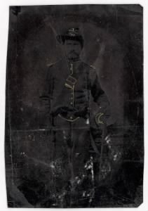 Civil War Tintype with Yellow Tints
